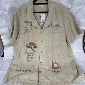 Lucky Brand Men’s 3XL Embroidered Shirt - NEW with Tag